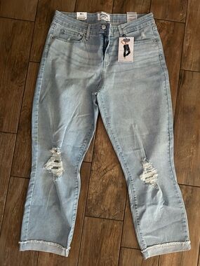 Denizen from Levi's Light Blue Boyfriend Distressed Crop Jeans